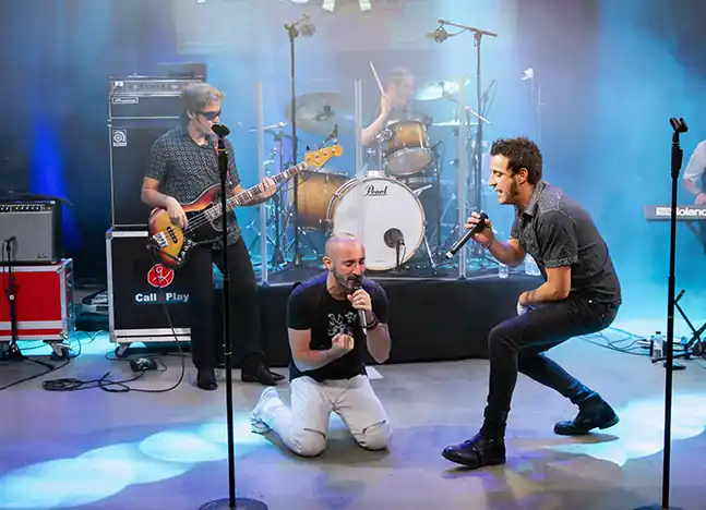 Banda en concierto - Foto grupal